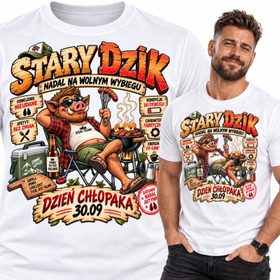 KOSZULKA DZIEŃ CHŁOPAKA STARY DZIK